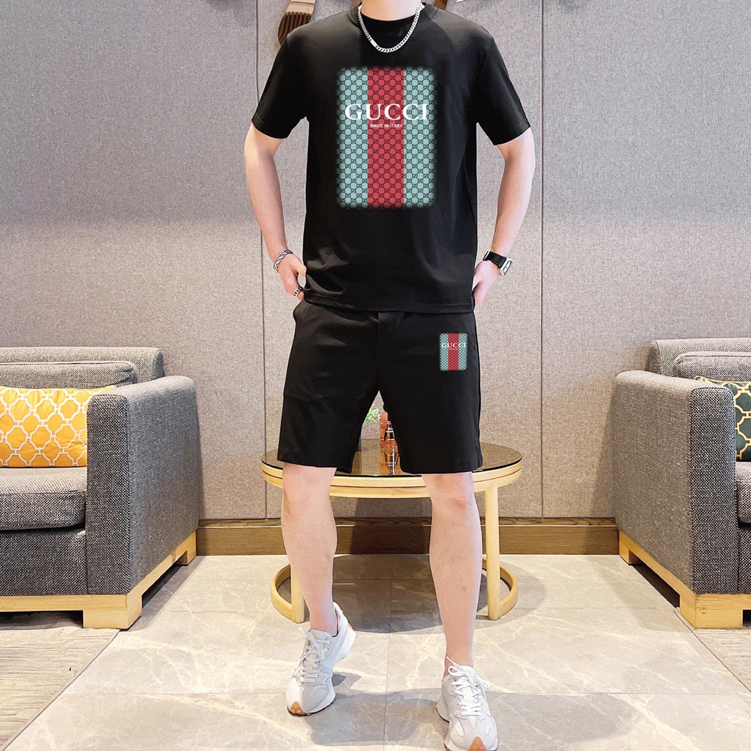 24SS夏/秋 グッチ ウェットセットアップ 上下服