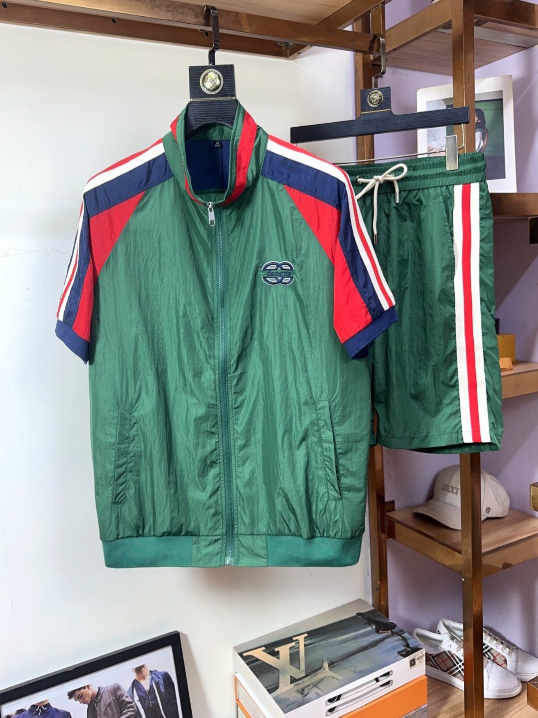 24SS夏/秋 グッチ ウェットセットアップ 上下服