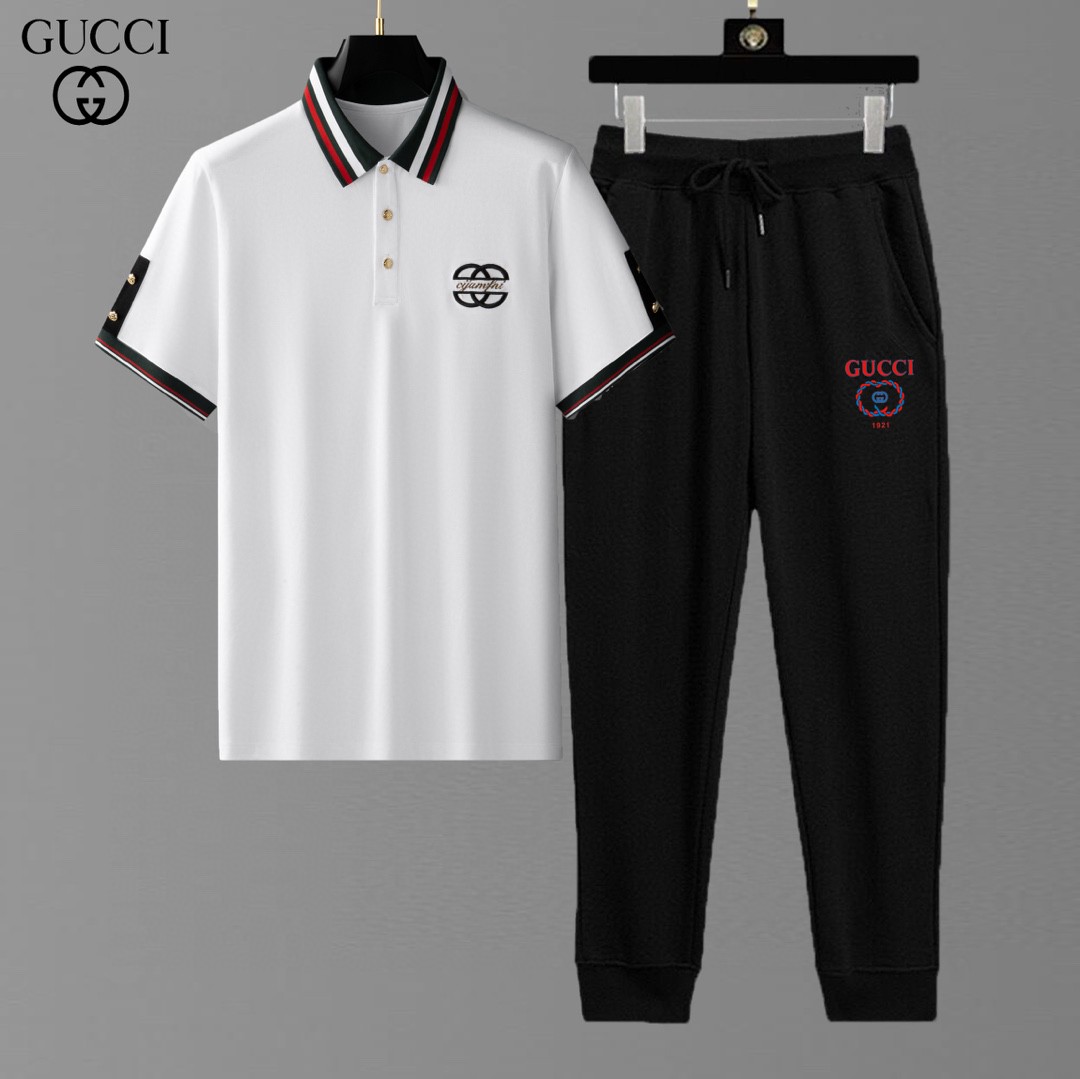 24SS グッチスウェットセットアップ 上下服