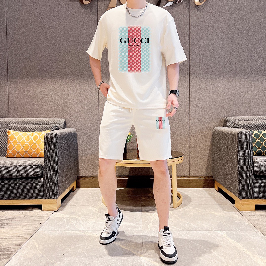 24SS夏/秋 グッチ ウェットセットアップ 上下服