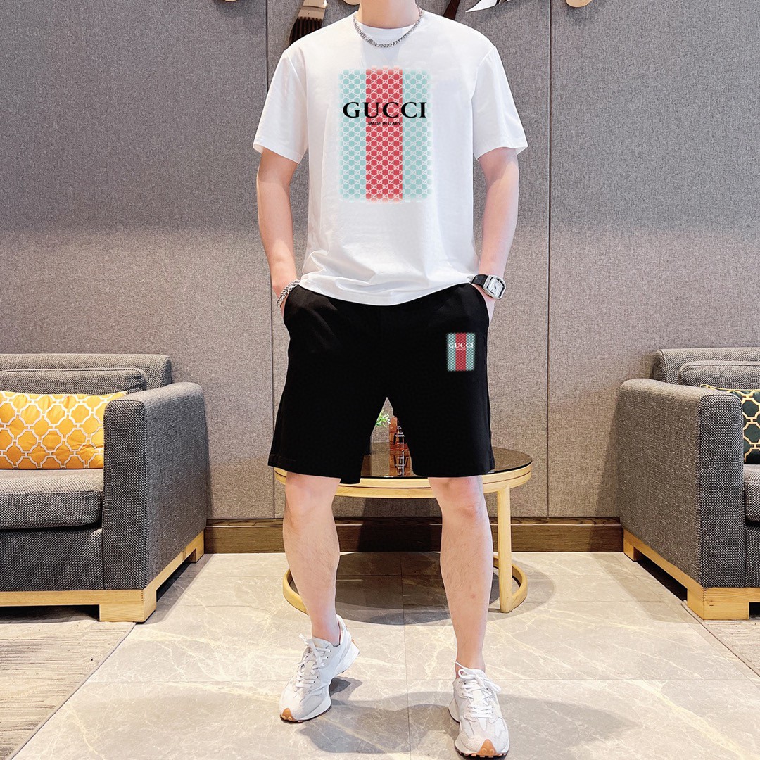 24SS夏/秋 グッチ ウェットセットアップ 上下服