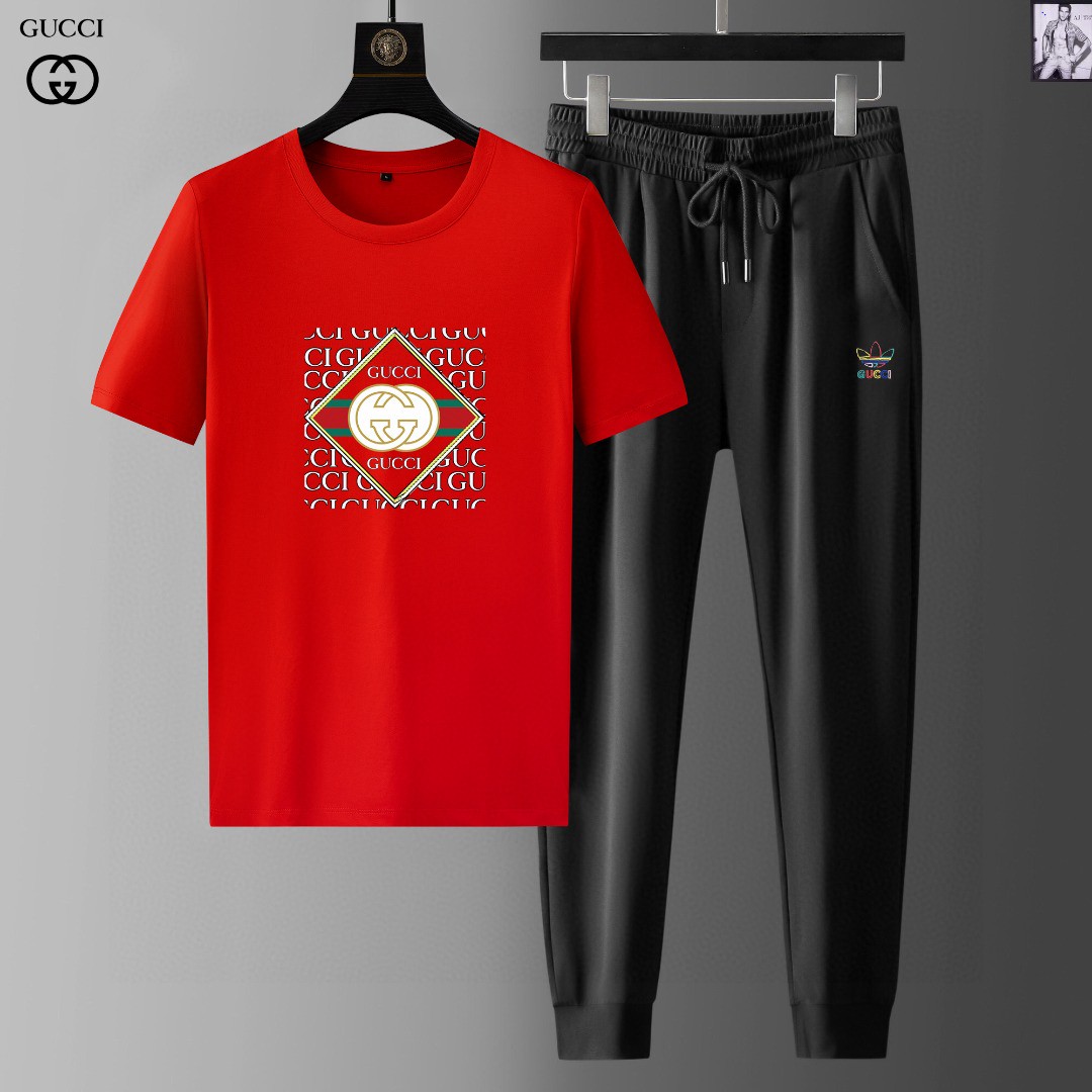 24SS グッチスウェットセットアップ 上下服