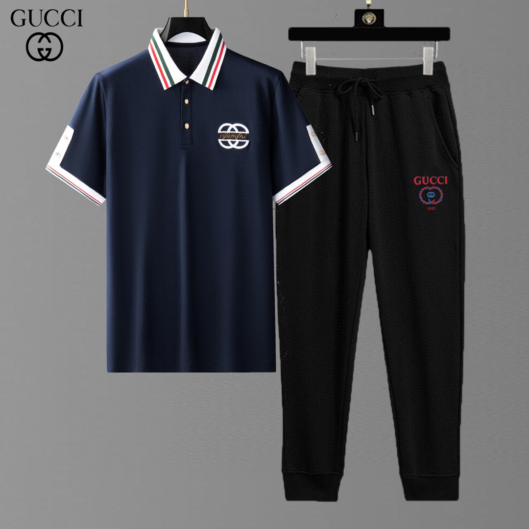 24SS グッチスウェットセットアップ 上下服