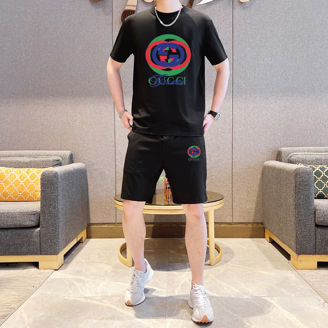 24SS グッチスウェットセットアップ 上下服