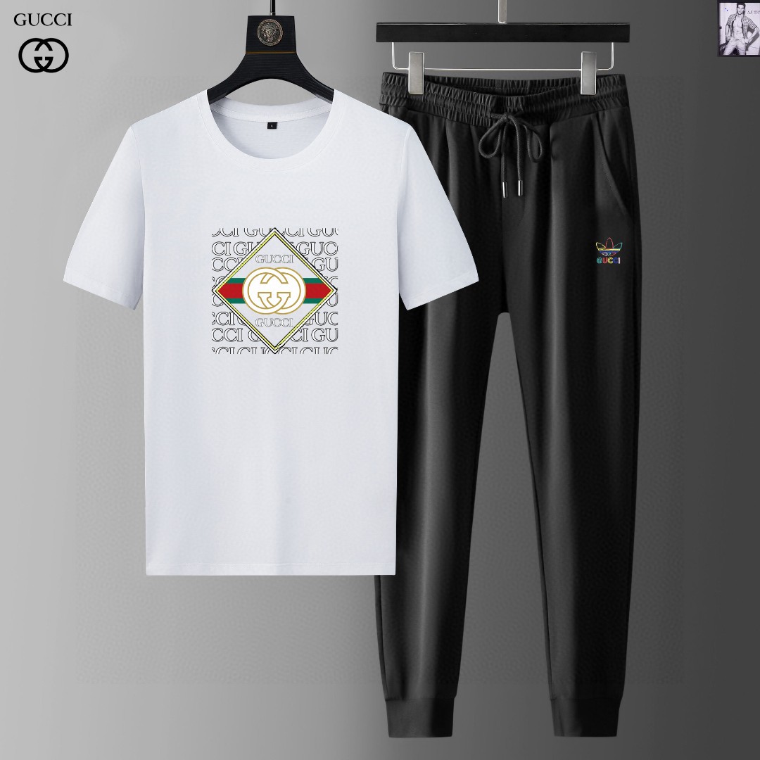 24SS グッチスウェットセットアップ 上下服
