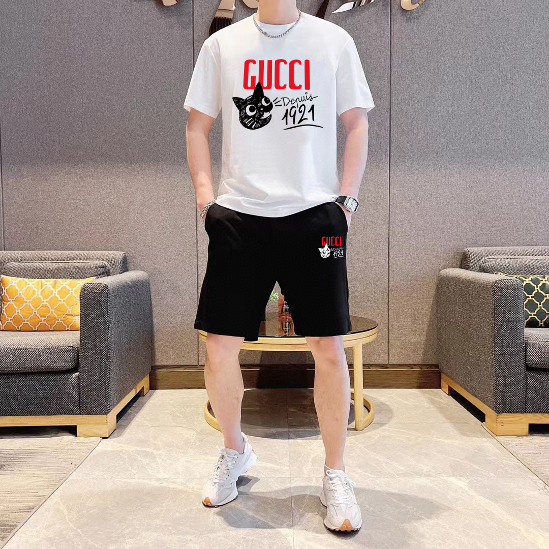 24SS グッチスウェットセットアップ 上下服