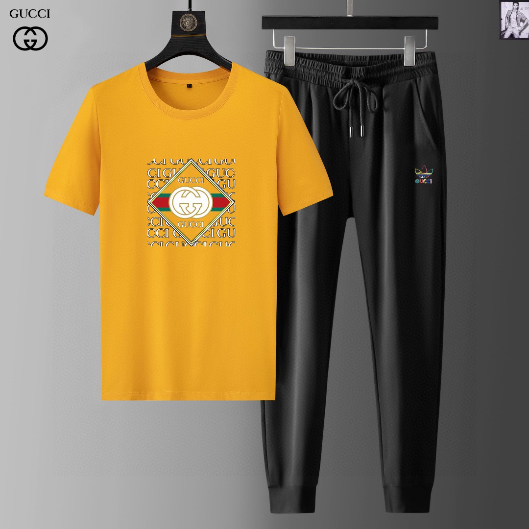 24SS グッチスウェットセットアップ 上下服