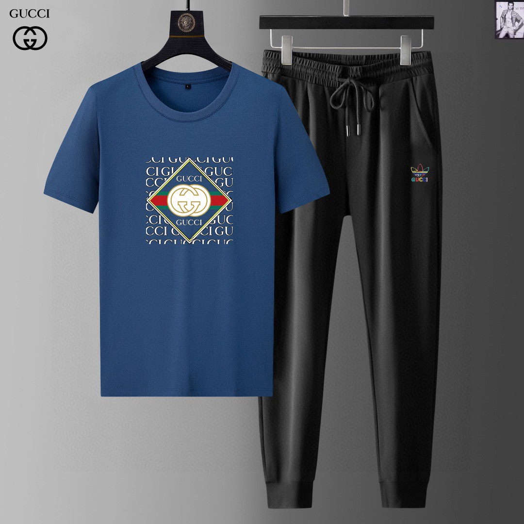 24SS グッチスウェットセットアップ 上下服