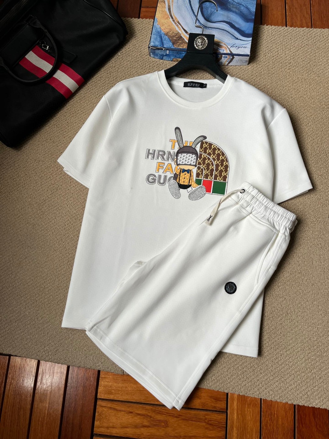 24SS グッチスウェットセットアップ 上下服