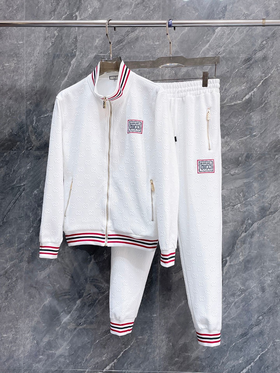 24SS グッチスウェットセットアップ 上下服