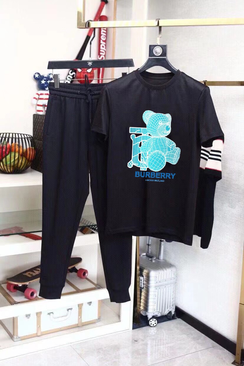 24SS バーバリー スウェットセットアップ 上下服