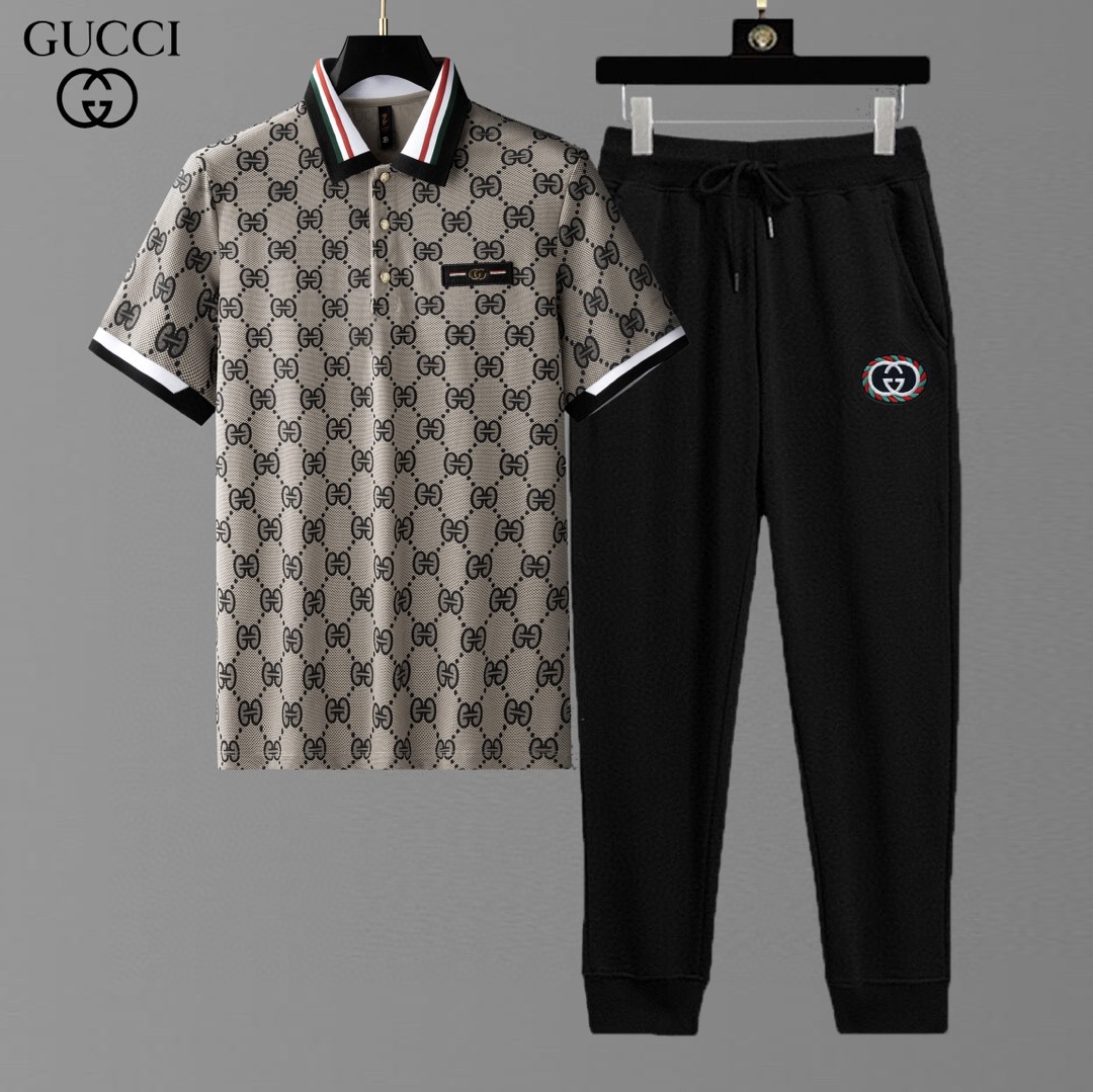 24SS グッチスウェットセットアップ 上下服