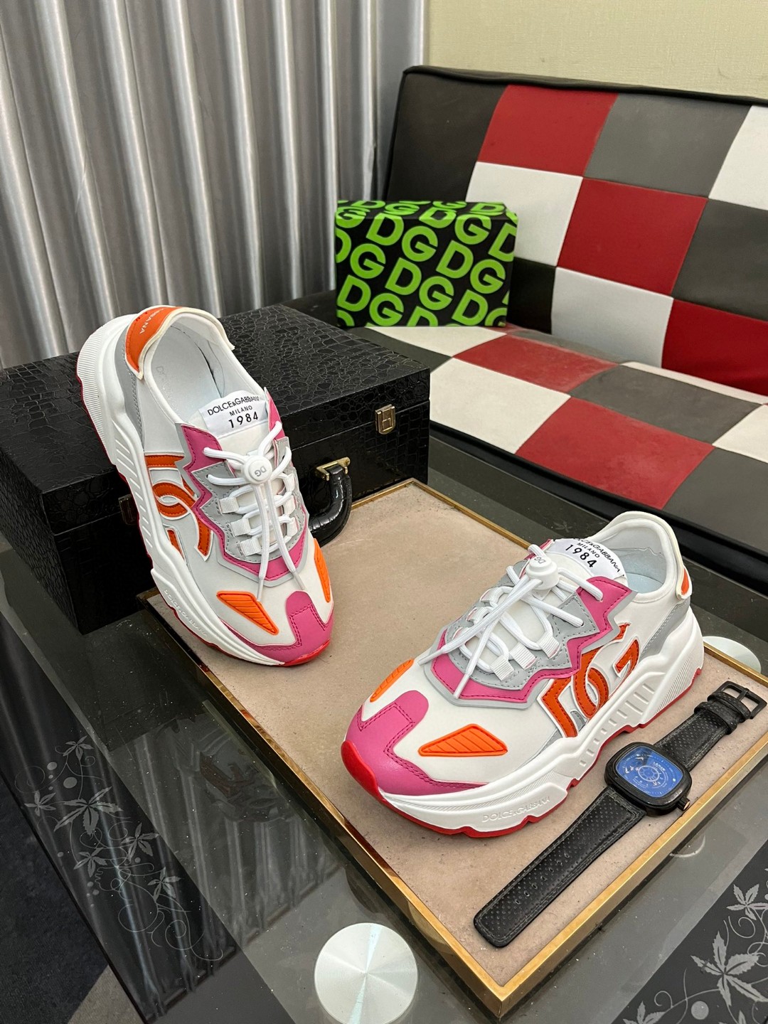 ディーアンドジー 2024 スニーカ シューズ 男女兼着
