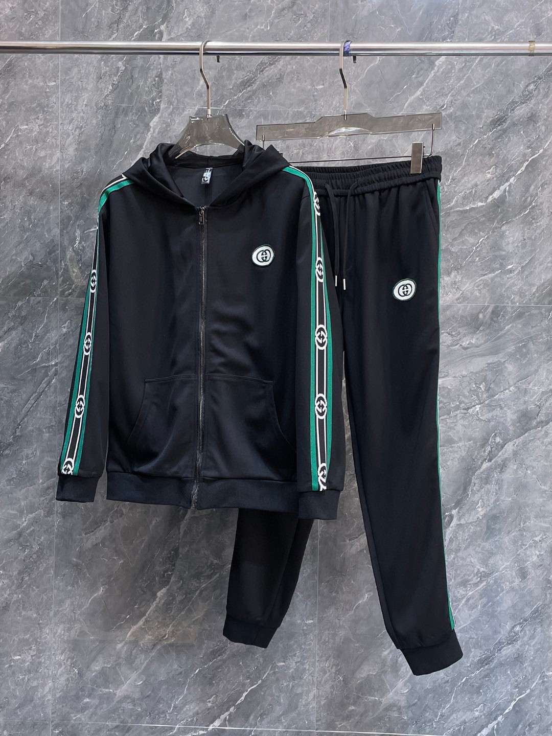 24SS グッチスウェットセットアップ 上下服