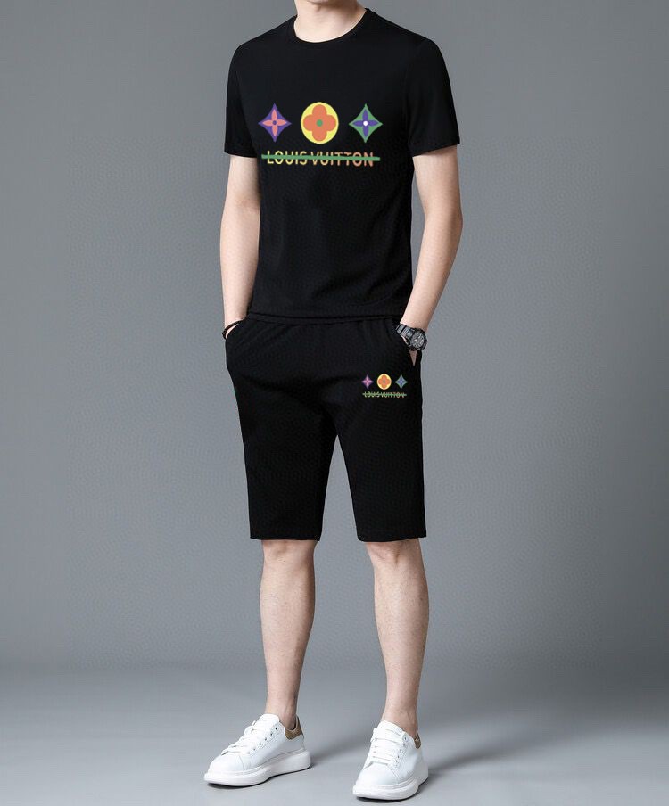 24SS ルイヴィトン スウェットセットアップ 上下服