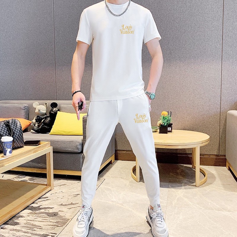24SS ルイヴィトン スウェットセットアップ 上下服