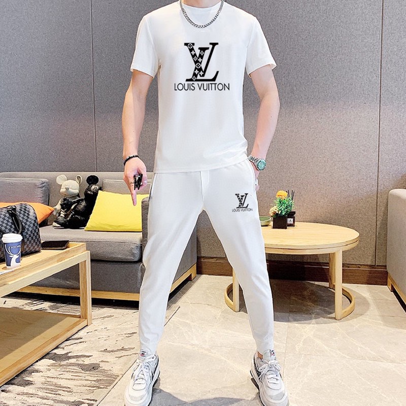 24SS ルイヴィトン スウェットセットアップ 上下服