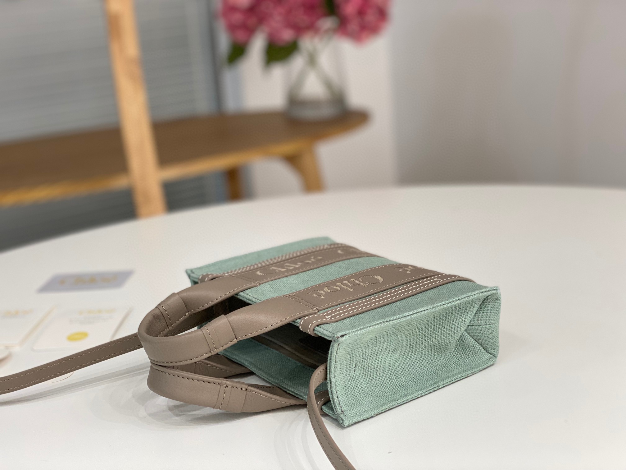 クロエ 超美品 Woody 20cm MINI 2WAY ハンドバッグ