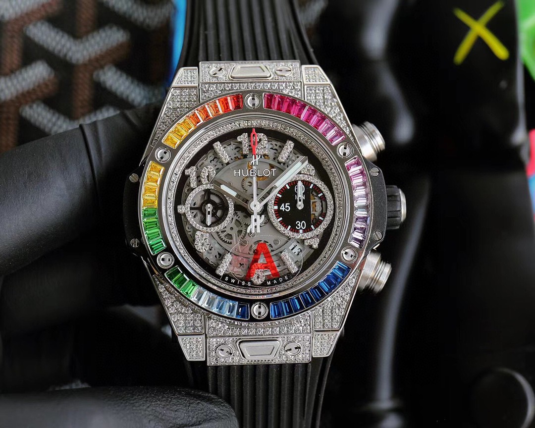super ウブロ 腕時計 45.5mm 7750 ムーブメント搭載 多機能 A88
