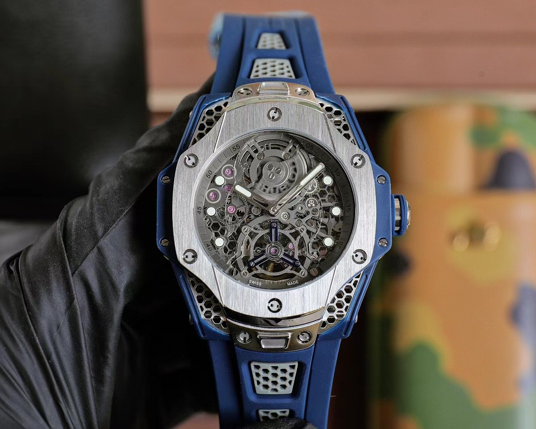 super ウブロ メンズ 44mm 自動巻き 腕時計 時計 多機能 A88