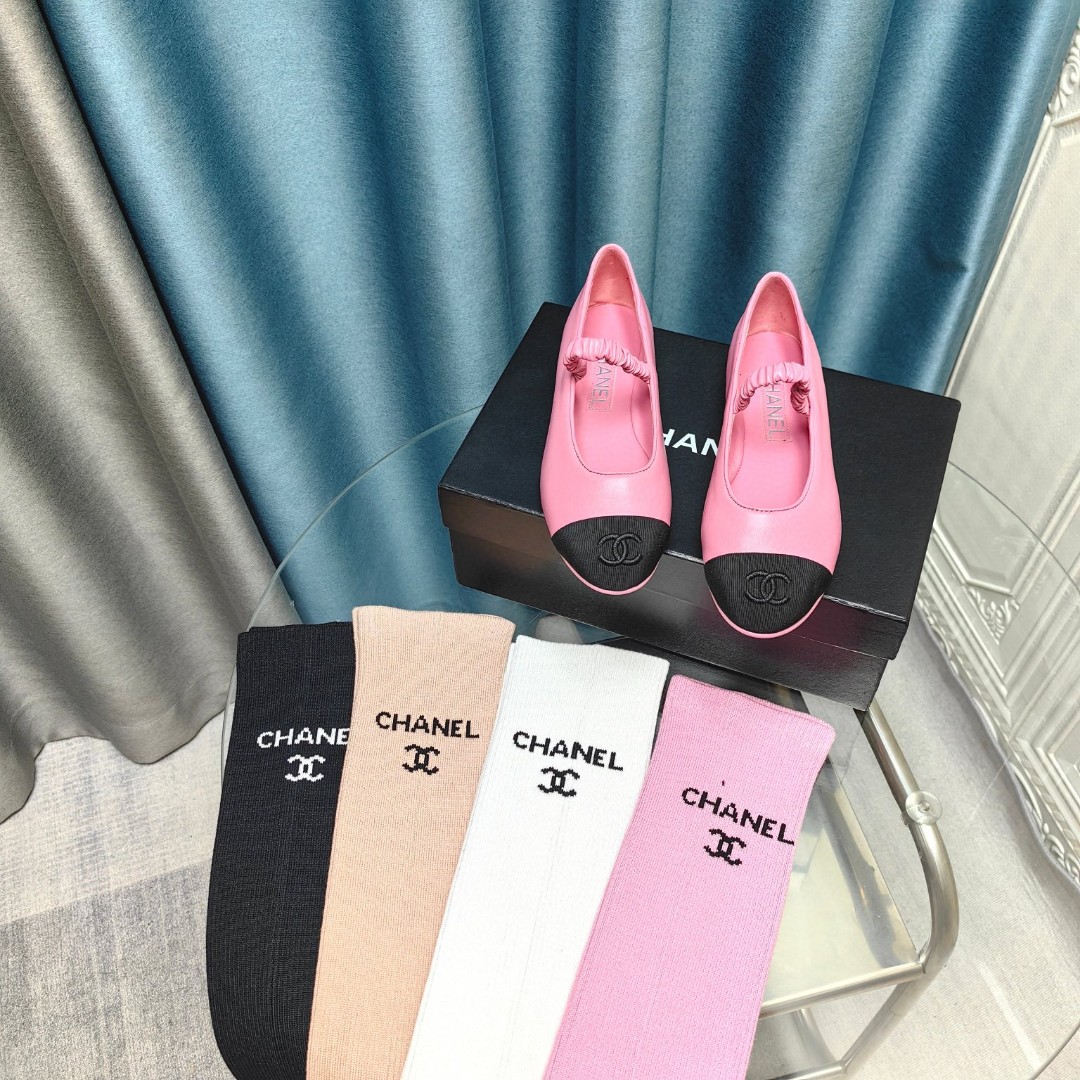 シャネル 24春夏 パンプス フラットシューズ バレエシューズ