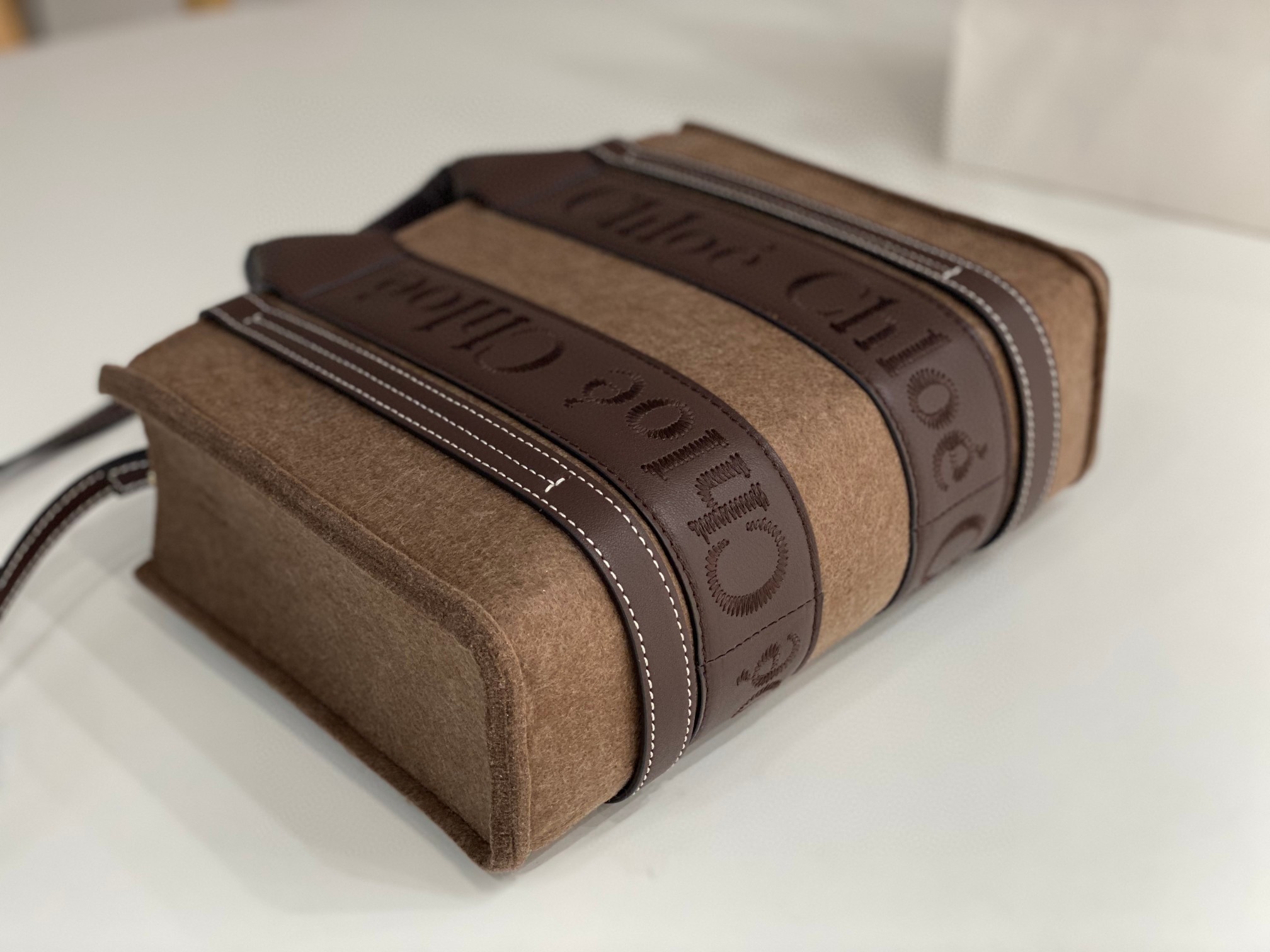 クロエ 高品質 Woody 26cm Tote 2WAY ハンドバッグ