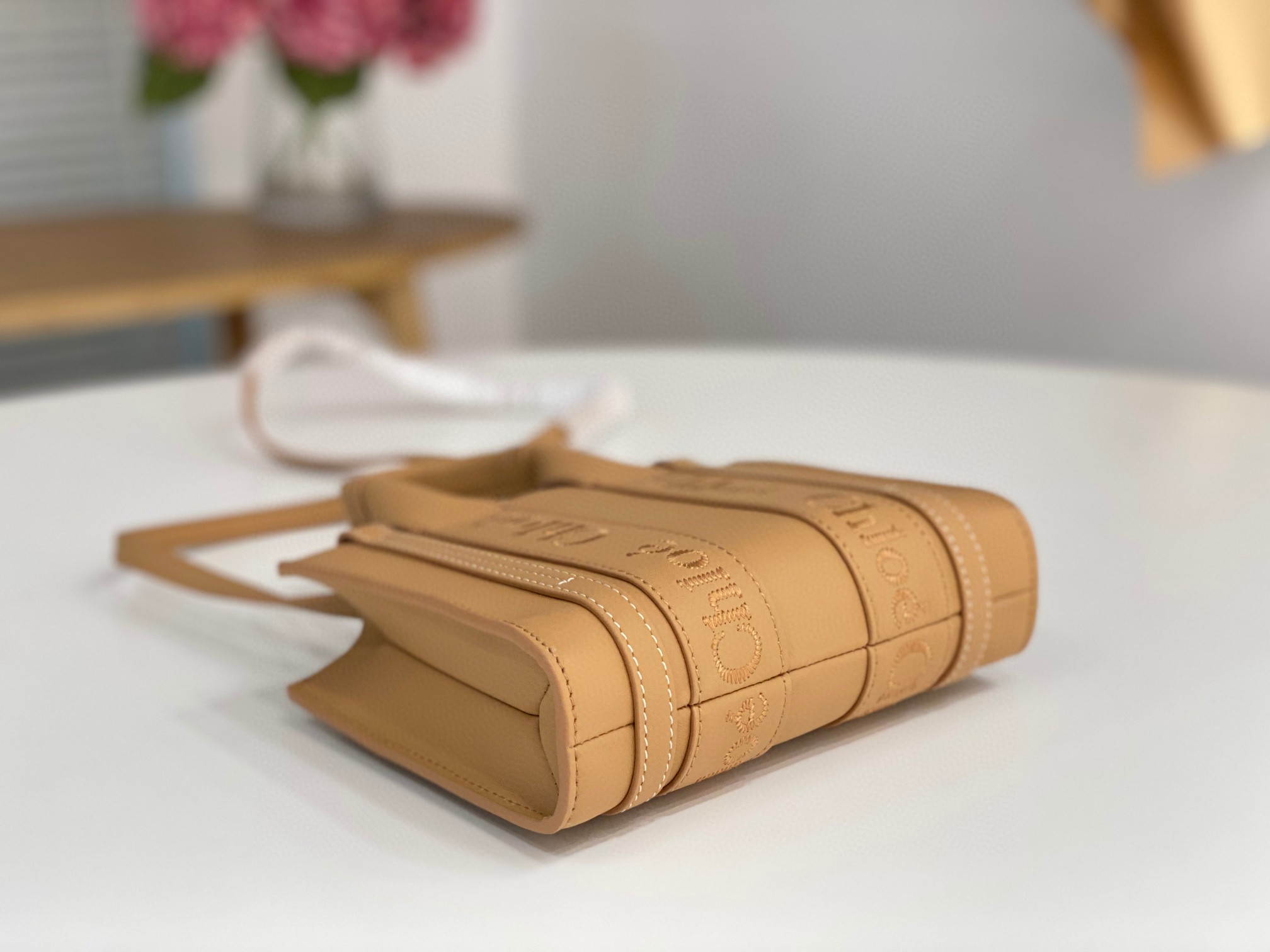 クロエ 高品質 Woody 20cm MINI 2WAY ハンドバッグ