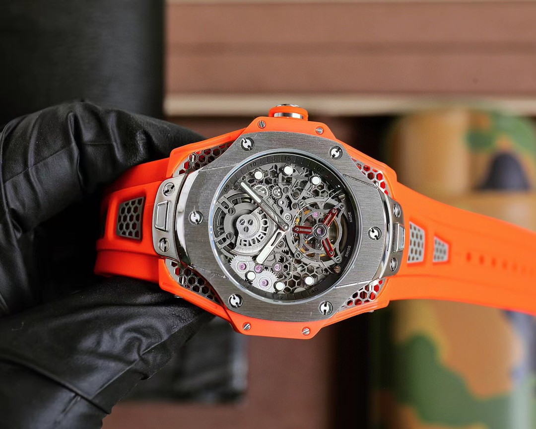 super ウブロ メンズ 44mm 自動巻き 腕時計 時計 多機能 A88