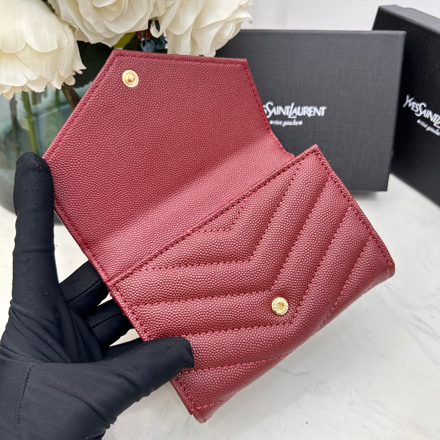 イヴ サンローラン 新品値下受付 短財布/二つ折り財布 2304PLJ75-0658-4