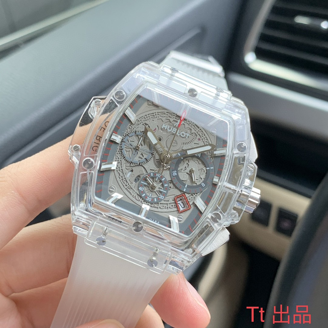 新製品 ウブロ 43mm クォーツ 腕時計 時計 多機能設計 A88