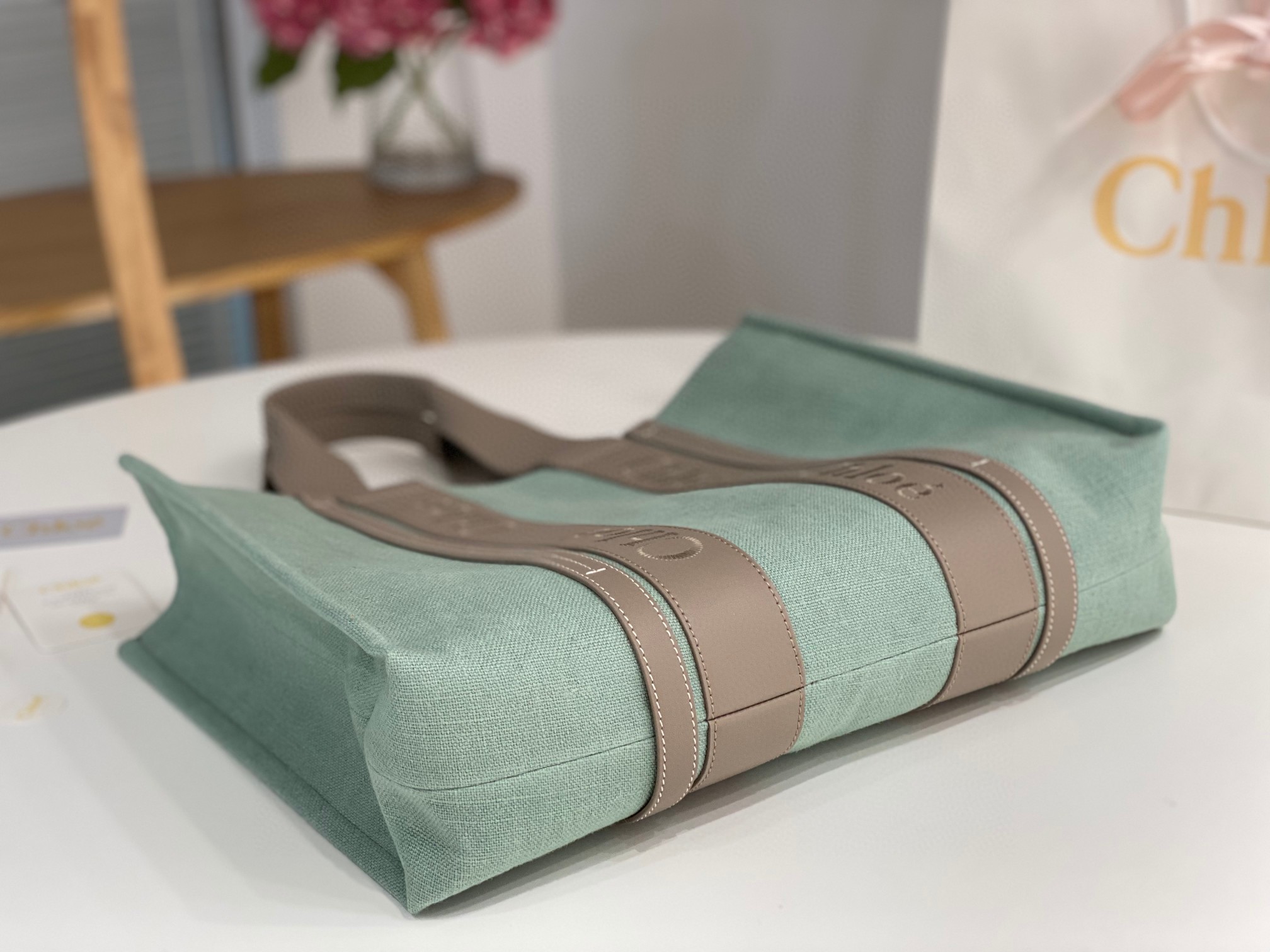 クロエ 超美品 Woody 45cm Tote ハンドバッグ