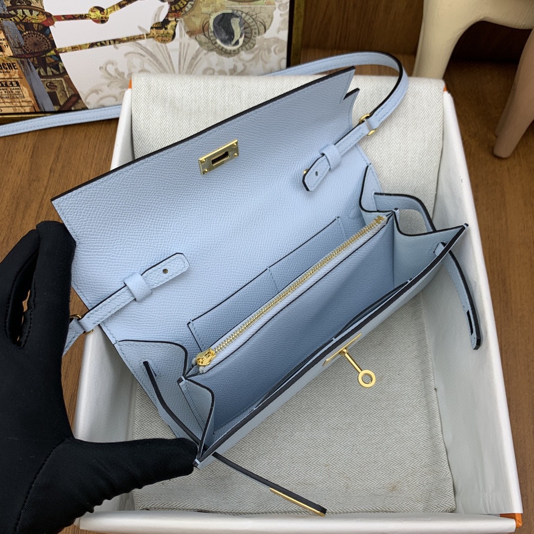 エルメス ケリー 24CM to go Epsom 写真色/金具ゴールド