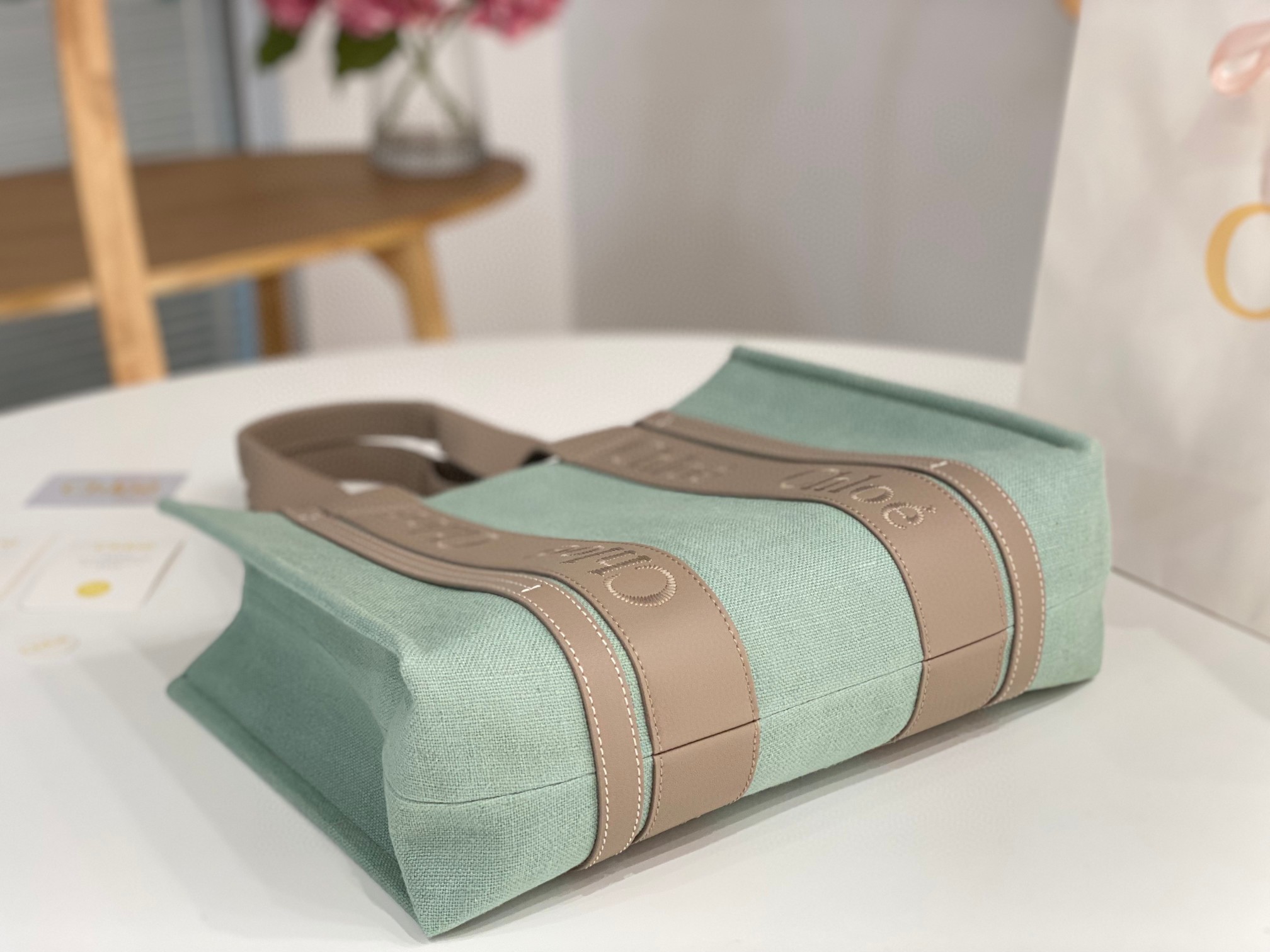 クロエ 超美品 Woody 37cm Tote ハンドバッグ