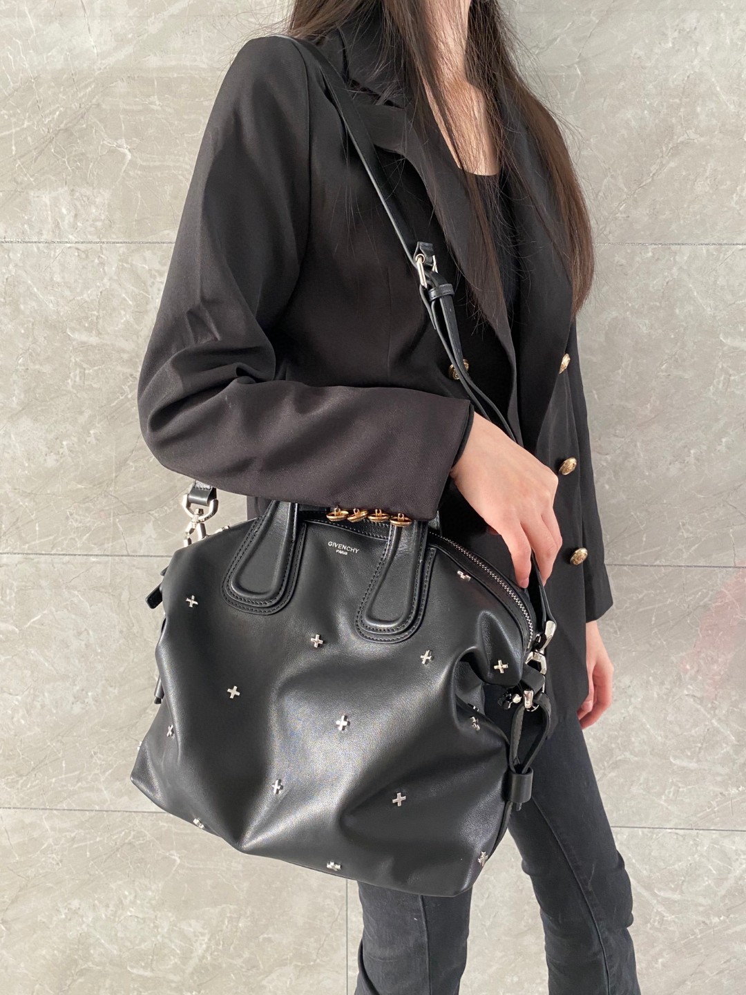 ジバンシィ 超美品 Nightingale 28cm 2WAY ハンドバッグ