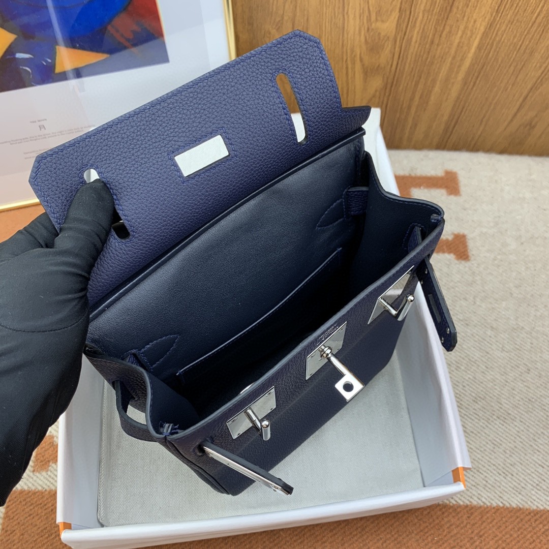 TOP エルメス Hac a Dos バーキン 28cm 写真色/金具シルバー