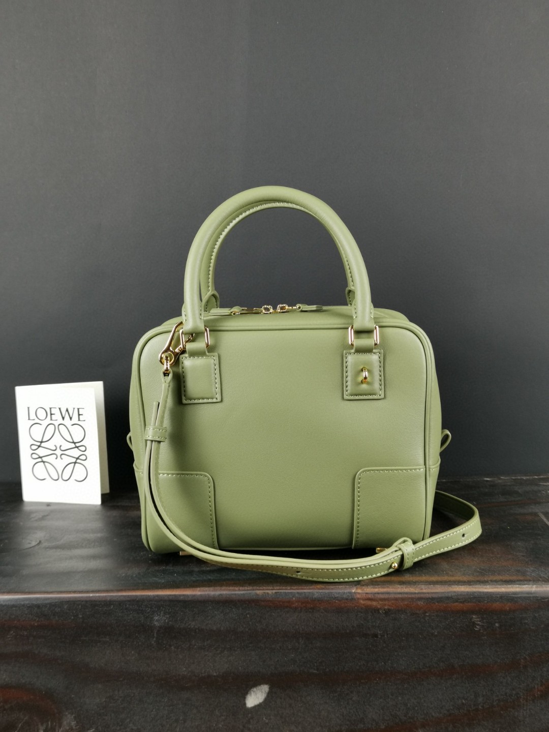 超美品 ロエベ Amazona 20cm 2WAY ハンドバッグ 2304