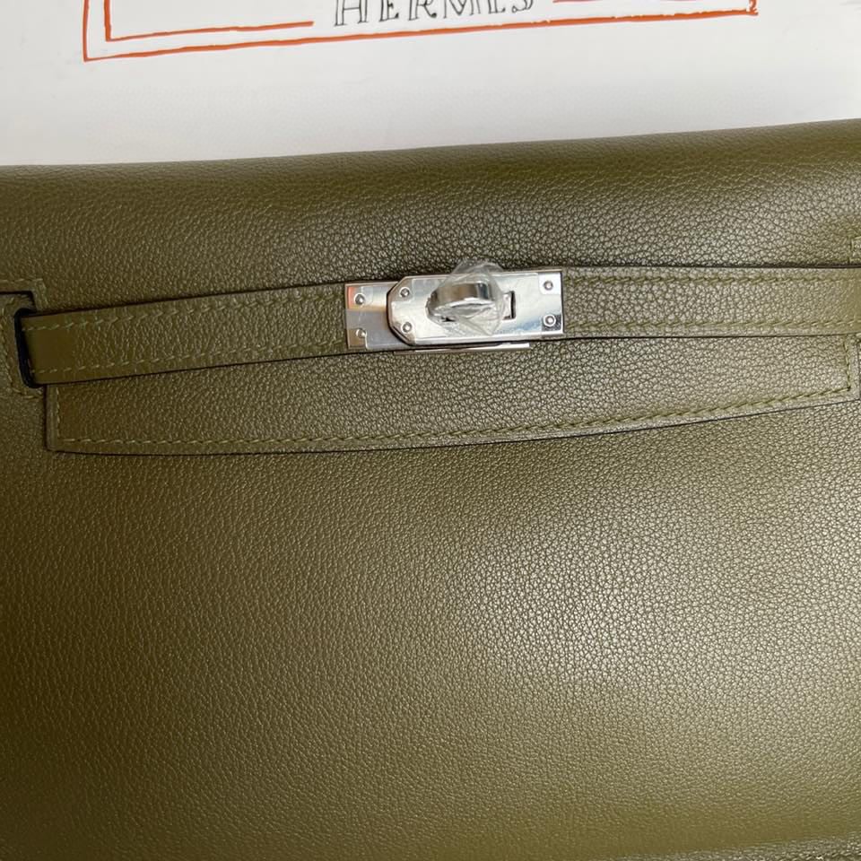 エルメス ケリー22 DanSe 手作りBeeswax thread 写真色/金具シルバー 2023AM