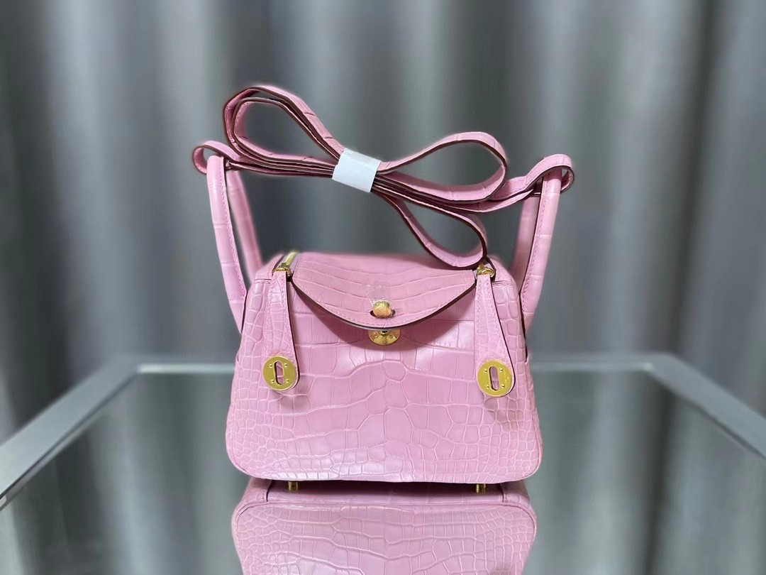 エルメスリンディMini Lindy Beeswax thread手作り 写真色/金具ゴールド
