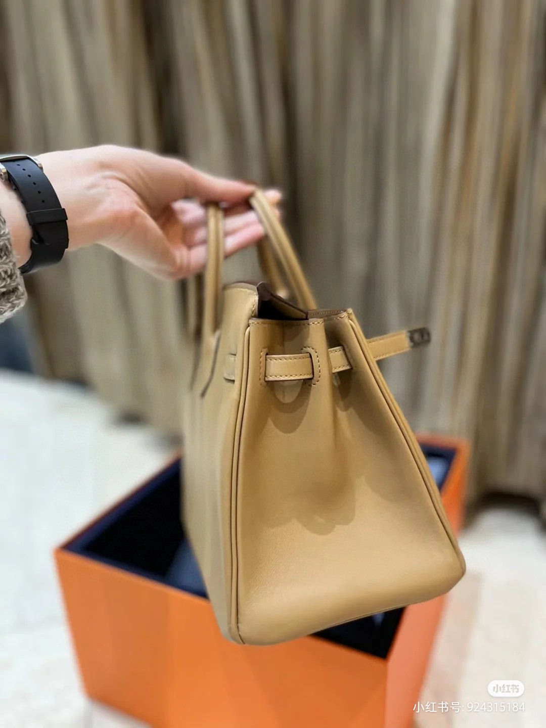 TOP エルメス swift バーキン25 写真色/金具ゴールド