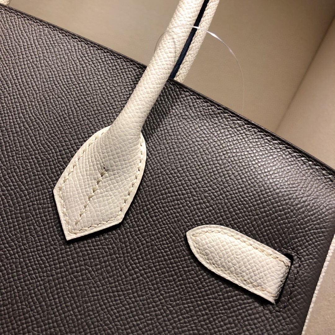 オーダー エルメス 手作りBeeswax thread バーキン25/30 写真色/金具シルバー