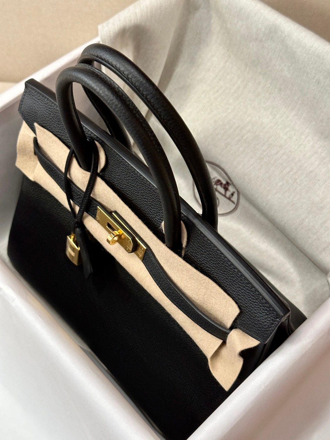 TOP エルメス 内縫い togo 89 バーキン30 写真色/金具ゴールド