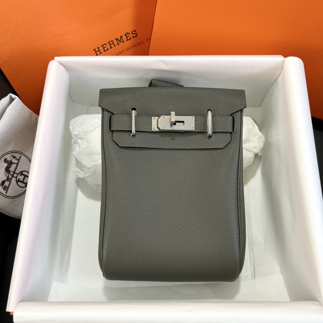 エルメス ケリー hac adoa togo 18CM 写真色/金具シルバー