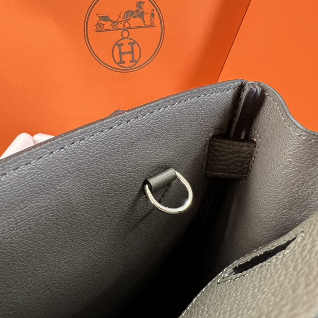 エルメス ケリー hac adoa togo 18CM 写真色/金具シルバー