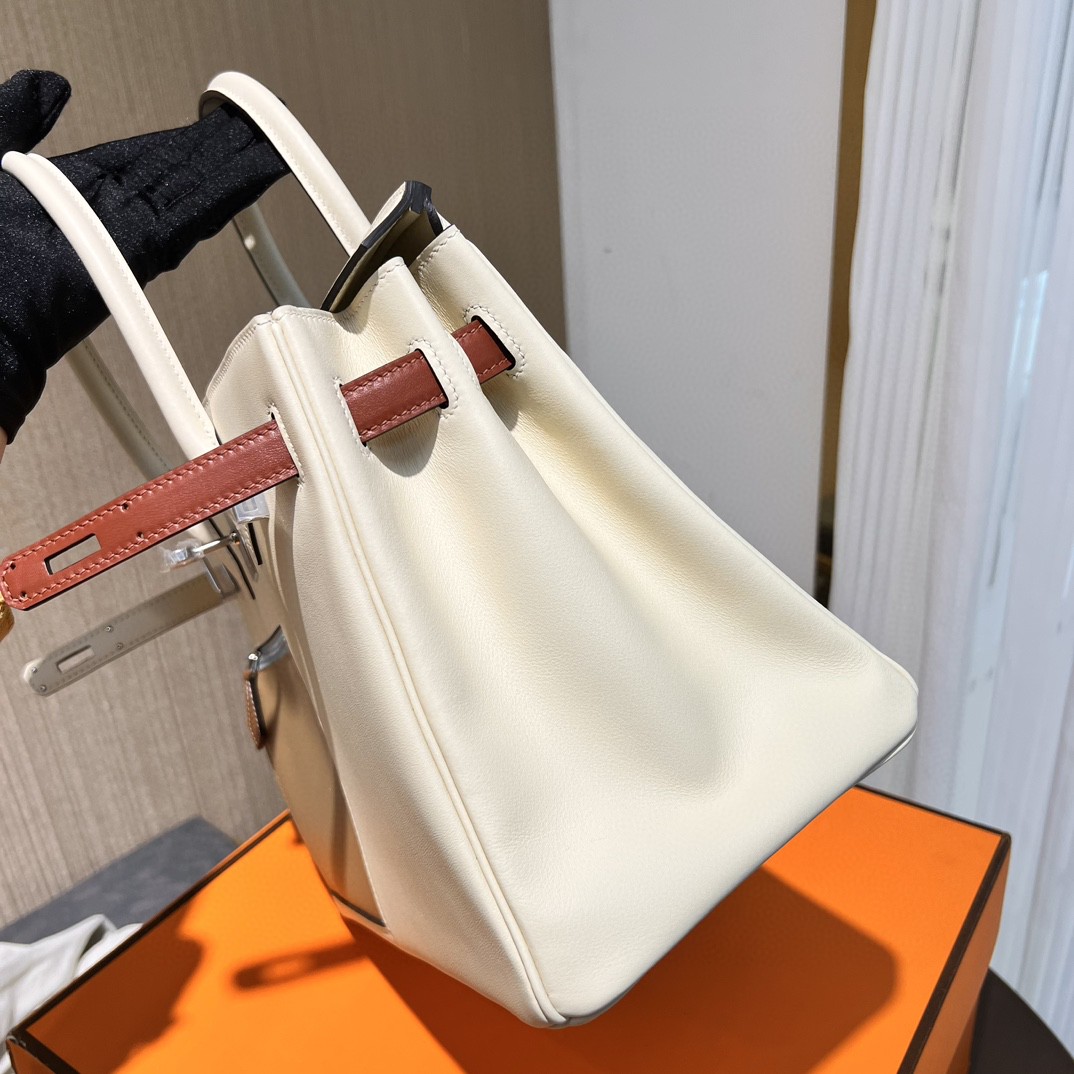 TOPエルメス colormatic手作りswift バーキン25 写真色/金具シルバー