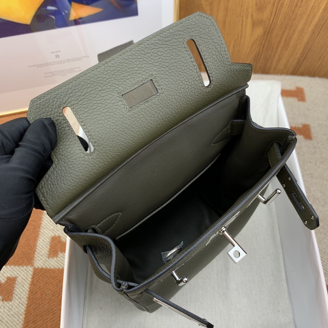 TOP エルメス Hac a Dos バーキン 28cm 写真色/金具シルバー