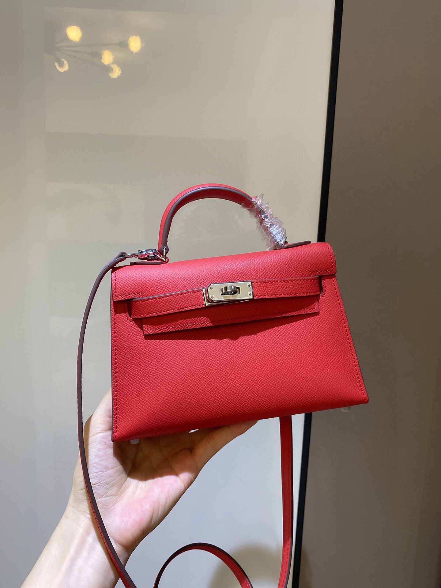 エルメス ケリー mini 19CM Epsom 写真色/金具シルバー 2023AM