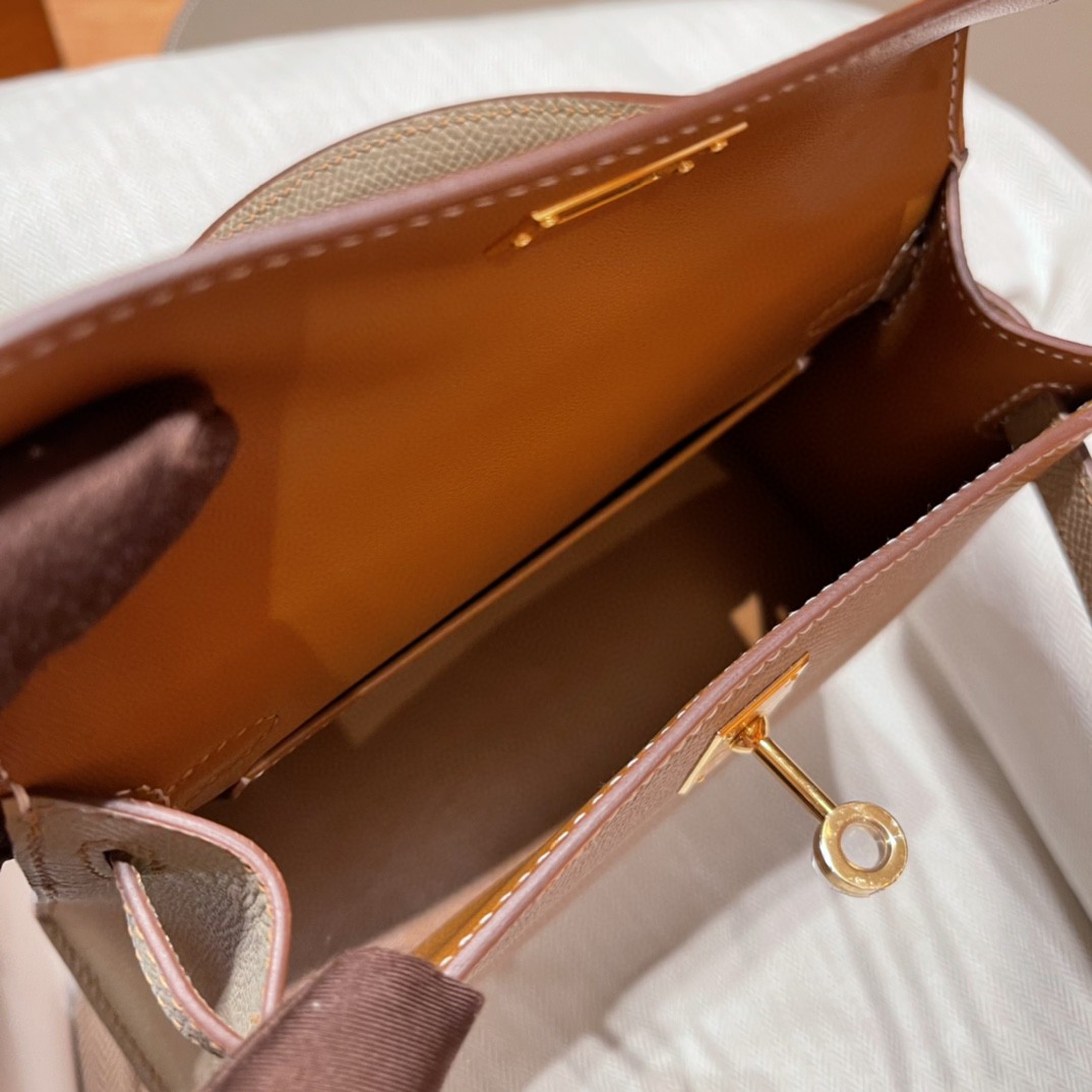 エルメス ケリー mini Epsom 手作り写真色 2023/金具ゴールド
