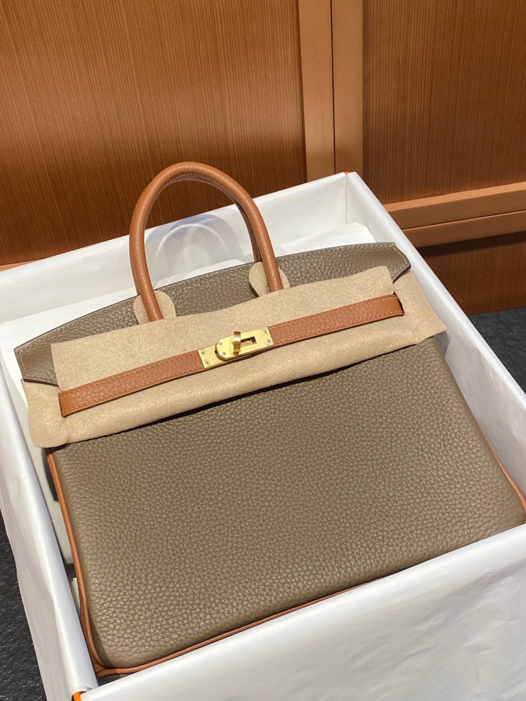 TOP エルメス 全部手作りTogoバーキン30cm 写真色/金具ゴールド
