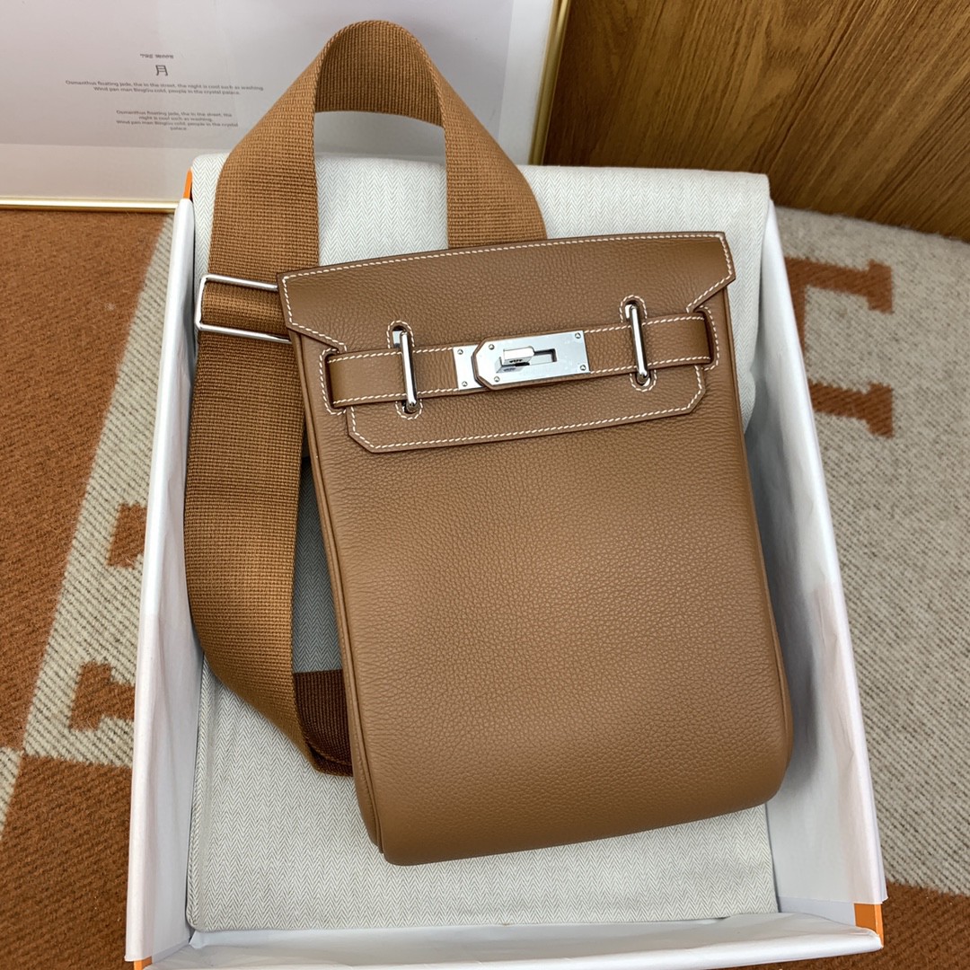 TOP エルメス Hac a Dos バーキン 28cm 写真色/金具シルバー