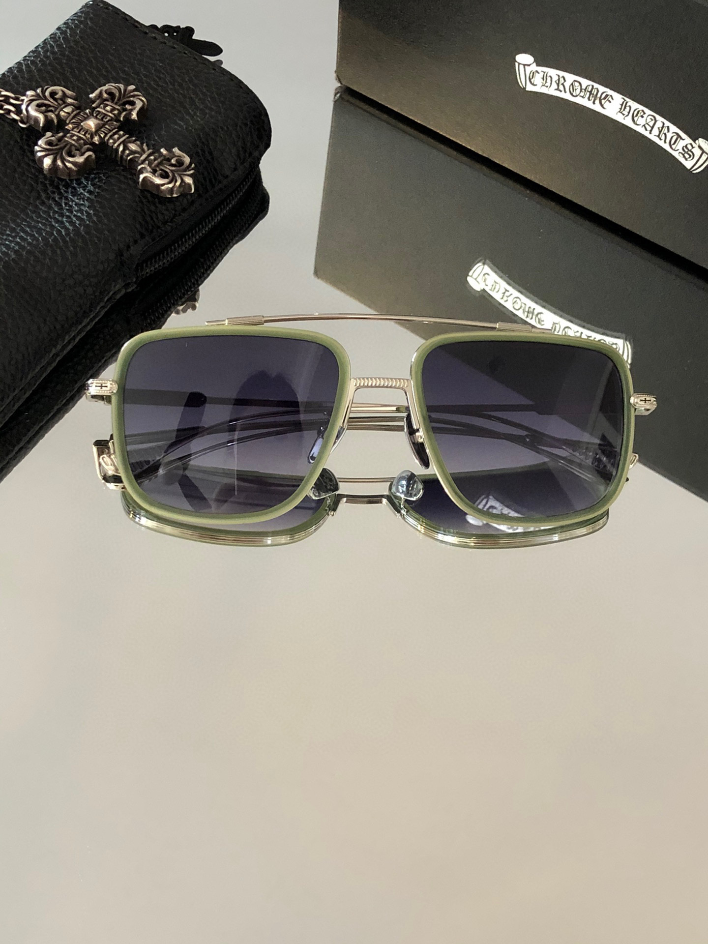 クロムハーツ 高品質 サングラス UV ポラリスコープ